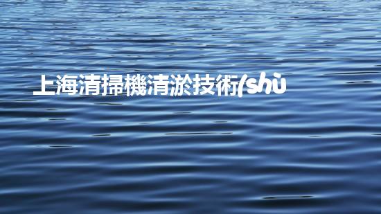 上海清掃機清淤技術(shù)革新：提升效率、保護環(huán)境，你明白最新的關(guān)鍵進展嗎？